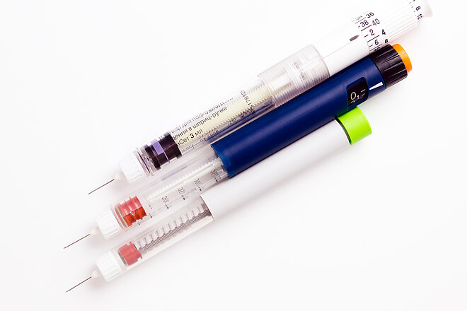 Insuline pennen - Insulinepennen worden gebruikt voor de automatische toediening van insuline