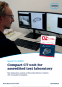 Aparelho de TAC compacto para laboratório de testes acreditado - análise não destrutiva de implantes de titânio impressos em 3D / CPM Diagnostics oHG