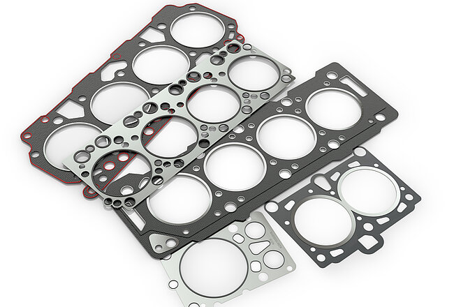 Flat gaskets - Workpieces made of rubber for sealing with liquids, mostly oil