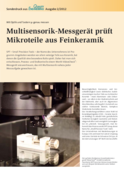 Mit Optik und Tastern µ-genau messen – Multisensorik-Messgerät prüft Mikroteile aus Feinkeramik / SPT Roth AG