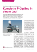 Piani di ispezione completi in uno esegui – Macchine di misura coordinate con multisensoriale