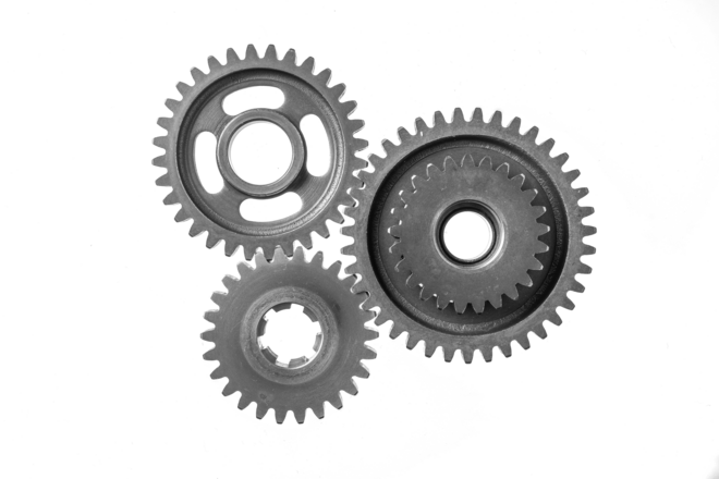 Gears - Rotationally symmetrical workpieces with teeth distributed around the circumference for power transmission between shafts
