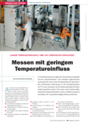 Měření s nízkým vlivem teploty – Dávají teplotně stabilní souřadnicové měřicí stroje zapomenout na teplotu?