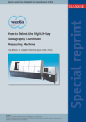 The whole is greater than the sum of its parts– How to choose the right X-ray tomography measuring machine